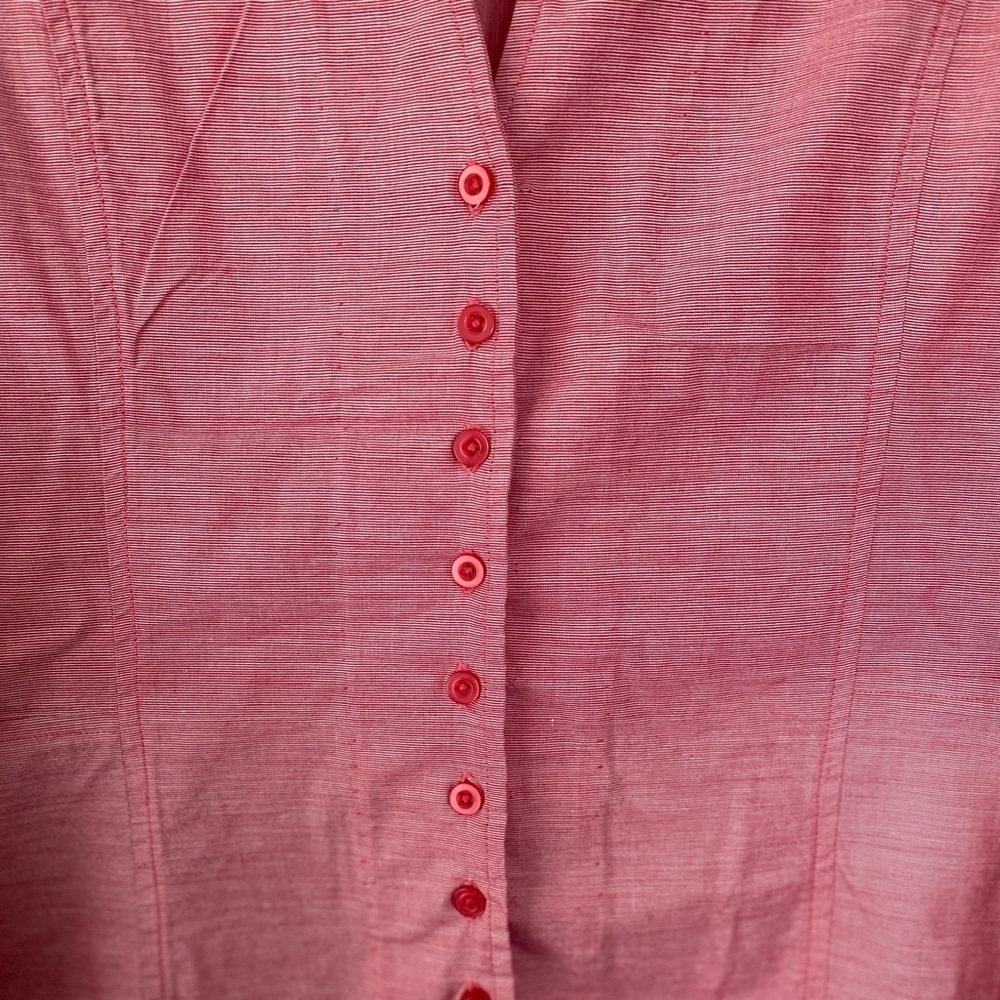 Harve Bernard Red Button Down Collared Shirt Xl - image 5